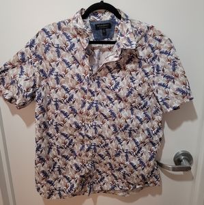 Men's XL Banana Republic Floral Short Sleeve Button Down